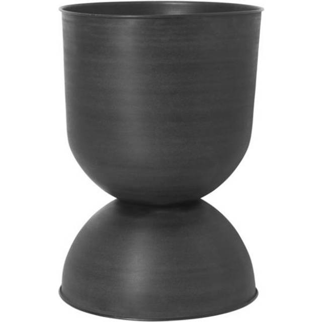 Ferm Living Hourglass kruka stor Ø50 cm Svart-mörkgrå