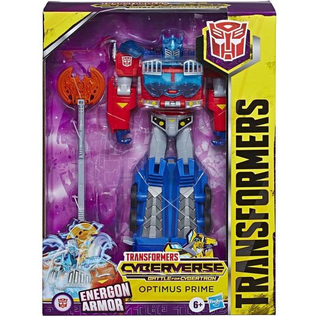 TRANSFORMERS Toys Cyberverse Ultimate Class Optimus Prime Action Figure - Combines with Energon Armour to Power Up - For Kids Ages 6 and Up, 9-inch