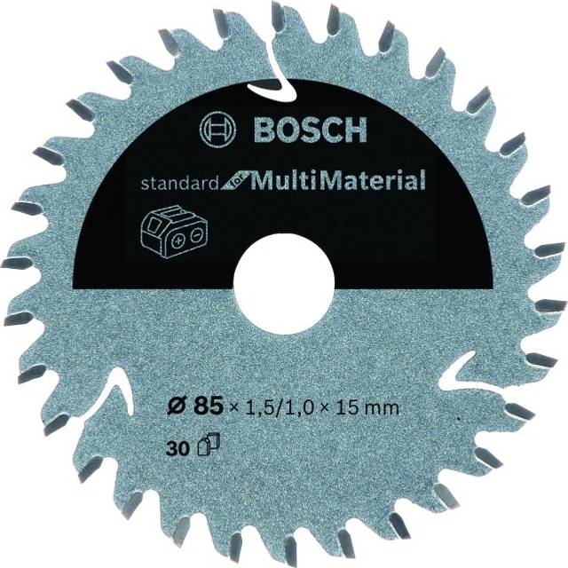 Bosch Standard Cordless Multi Material Cutting Circular Saw Blade 85mm 30T 15mm