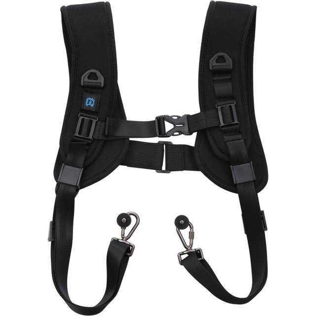 PULUZ Quick Release Double Shoulder Harness Soft Pad Decompression Foam Strap Belt for DSLR Digital Cameras