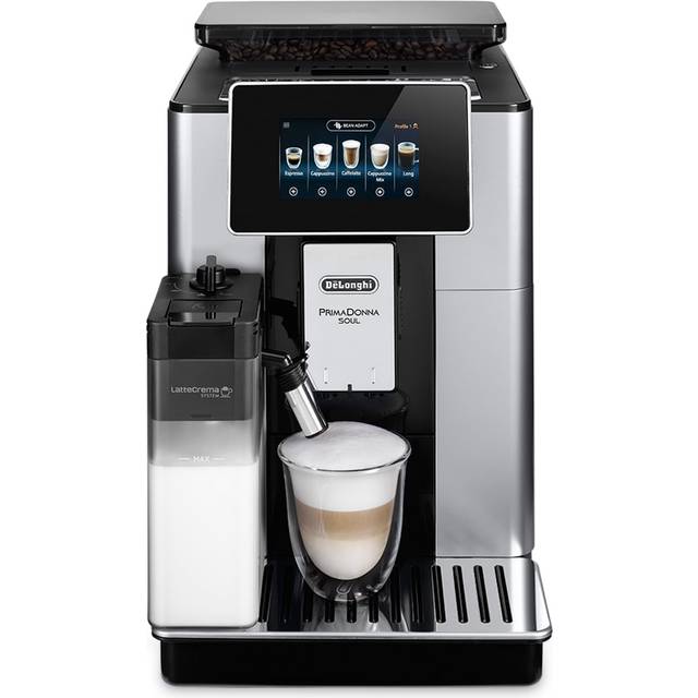 De'Longhi PrimaDonna Soul ECAM610.55.SB - Automatisk kaffekokare med mjölkskummare - 19 bar - metall