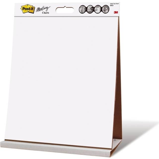 Post-it Super Sticky Flipchart Pad Plain Not perforated 51 x 58 cm White 20 Sheets