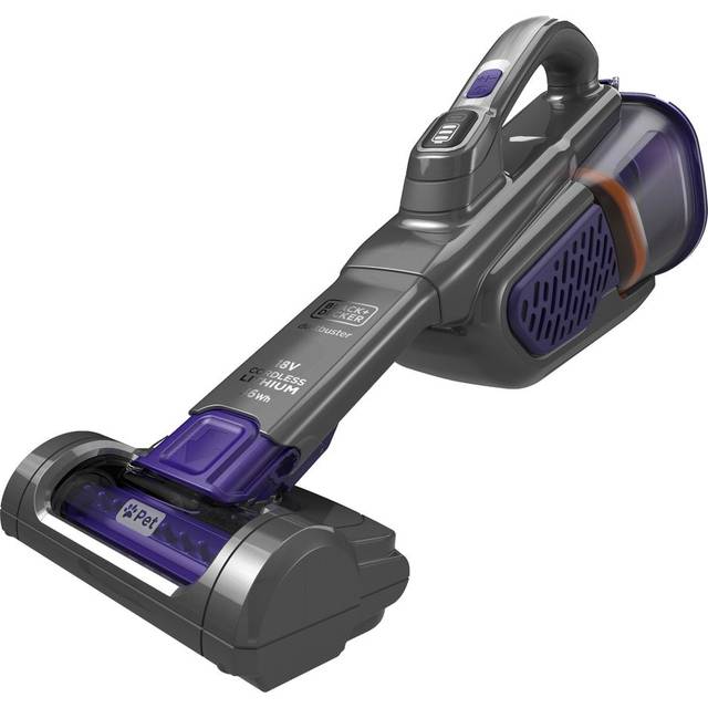 Black and Decker BHHV520BFP 18v Cordless Pet Dustbuster Hand Vacuum 1 x 2ah Integrated Li-ion Battery Charger No Case