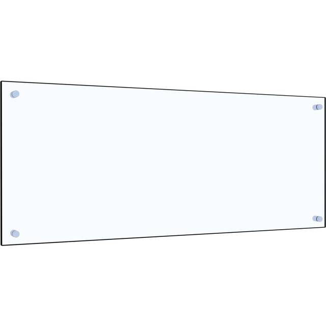Vidaxl Kitchen Backsplash Transparent 100x40 Cm Tempered Glass