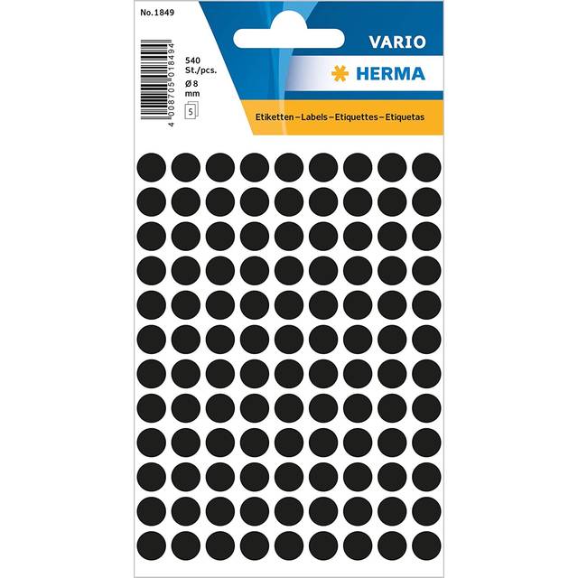 Multi-purpose labels Round 540 pcs Gray