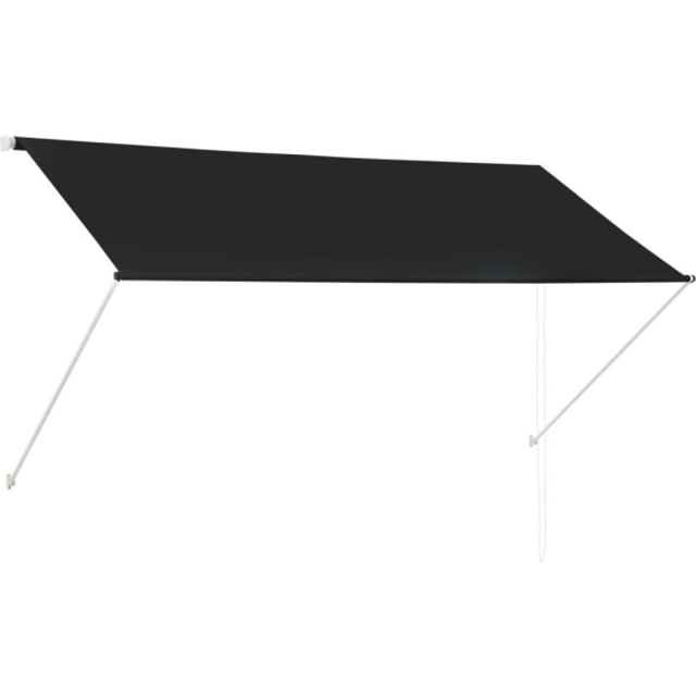 vidaXL Retractable Awning 250x150 cm Yellow and White