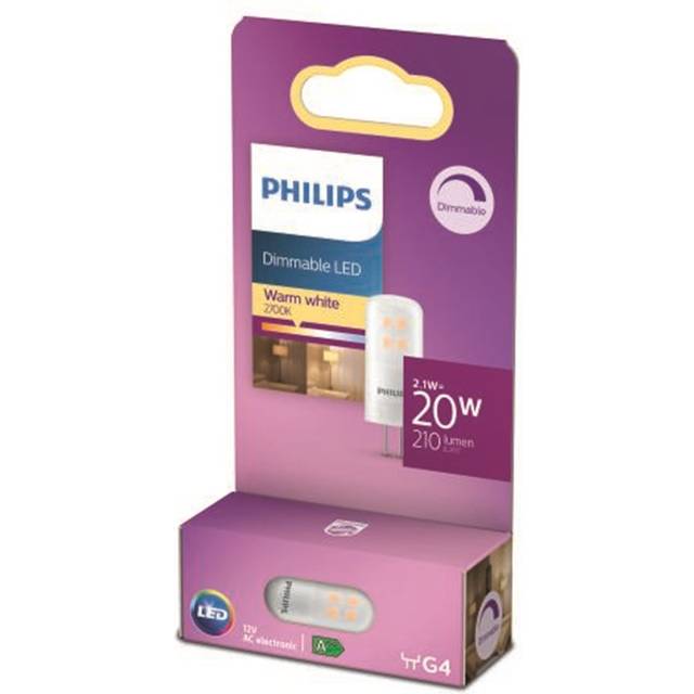 Philips Capsule (Dimmable) - Philips Capsule (Dimmable), 2.1 W, 20 W, G4, 210 lm, 15000 h, Warm white