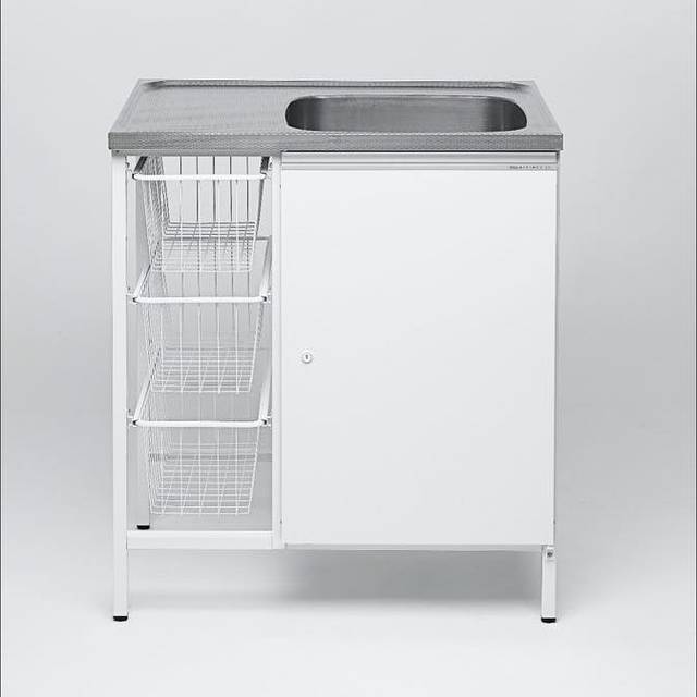 ALLBÄNK CAB 8 (Tvättlåda vänster med kranhål)