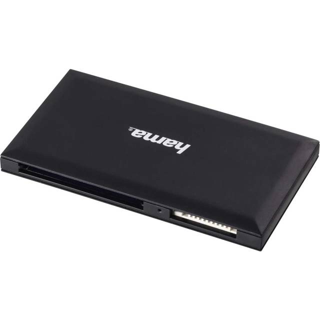 Hama External USB 3.0 Multi-Card Reader, SD/microSD/CF/MS, Black, USB Powered