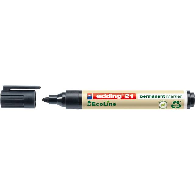 Edding 4-21001 EcoLine Bullet Tip Permanent Marker 21 Black