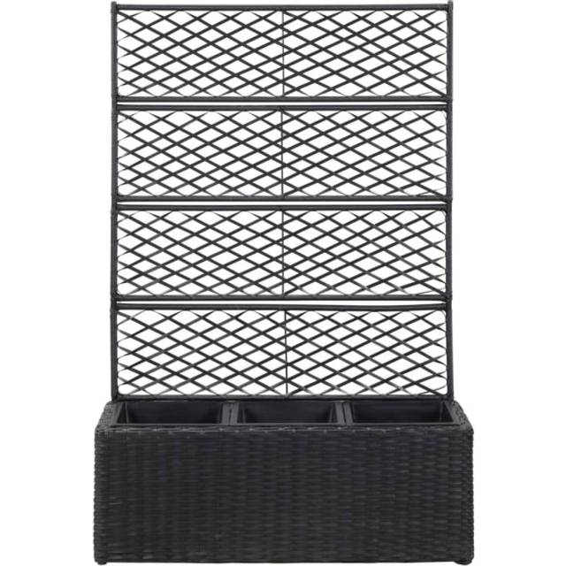 vidaXL Trellis Raised Bed with 3 Pots Plantekasse