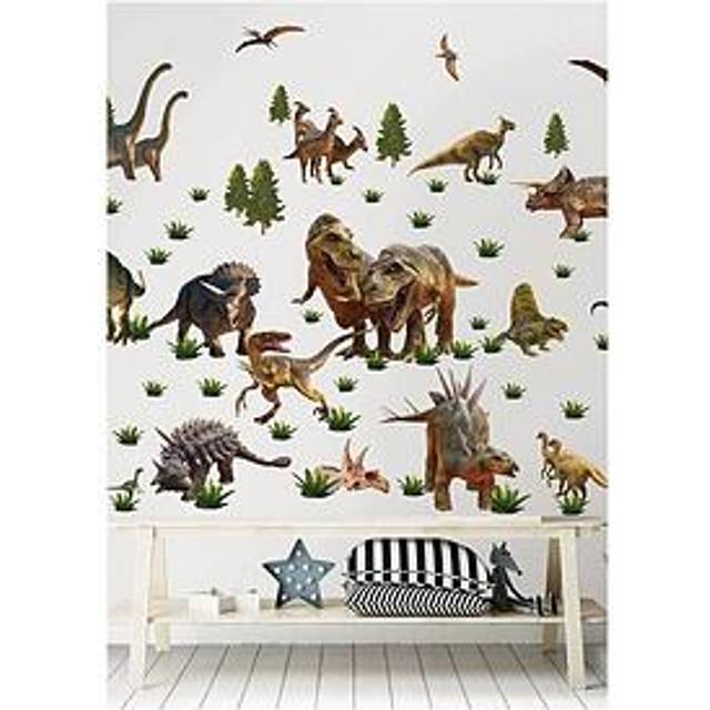 Dinosaur Land Room Decor Kit - Multicoloured - Brown