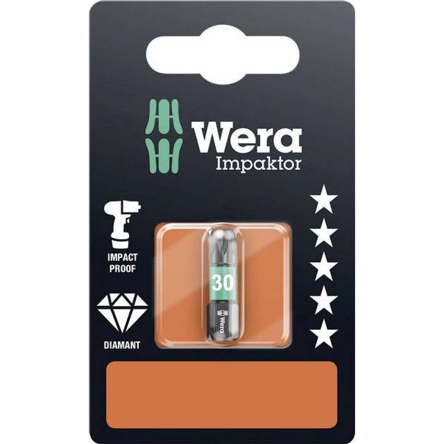 Wera 05073926001 867/1 Impaktor Diamond Bit for Torx Screws TX30 x...