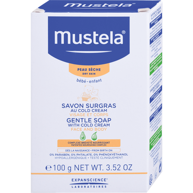 Mustela Gentle Soap With Cold Cream For Dry Skin 100g