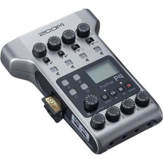 Zoom PodTrak P4 Recorder in Black