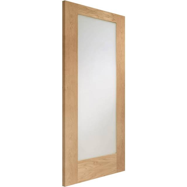 XL Joinery Oak Pattern 10 Internal Door with Obscure Glass (Size: 2040 x 826mm, Thickness: 40mm)