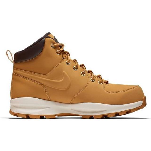 Nike, Lace-up Boots, male, Green, 4 UK, Leather High Boot Brown Lace Closure