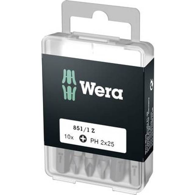 Wera 05072401001 Classic 1/4in Hexagon Drive Phillips Bit PH2, Pac...