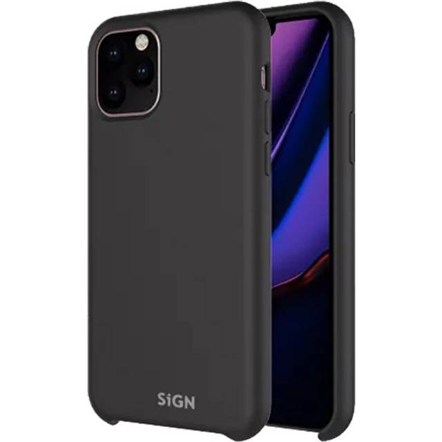 SiGN Liquid Silicone skal till iPhone 12 Pro Max - Svart