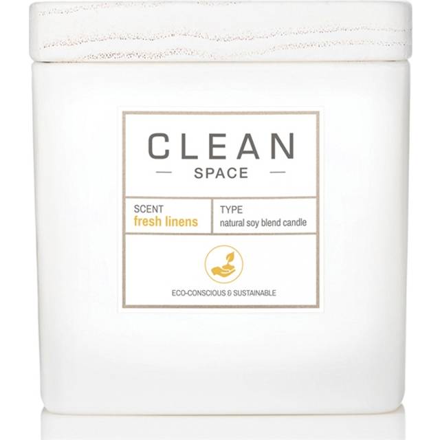 Clean Space Fresh Linens Votive Duftlys 227g - De bedste duftlys i test - Dinskønhed.dk