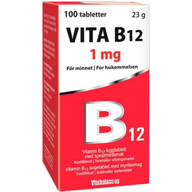 Vita B12 1 mg 100 tabletter