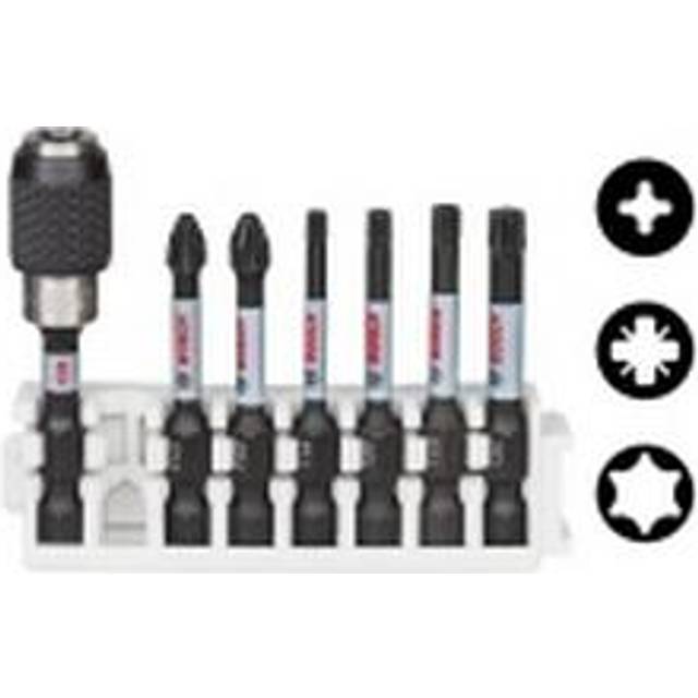 Bosch 2608522326 8-PC 50mm Impact Power Bit Set STD Bitholder- you get 5
