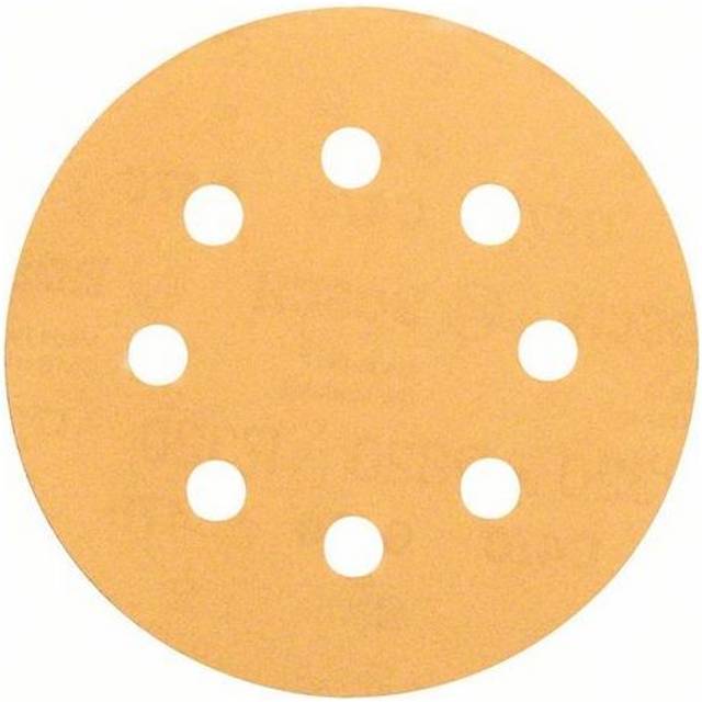 Bosch C470 Gold Abrasive Discs 125mm (8 Hole) (Pkt 50) - 40g