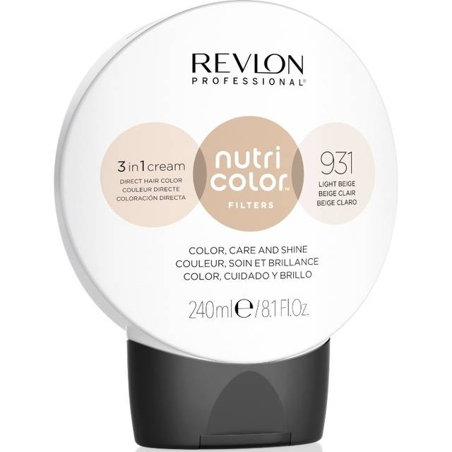 Revlon Professional Nutri Color Filters Halvpermanent hårfärg som tonar, 931 ljus beige, 240 ml