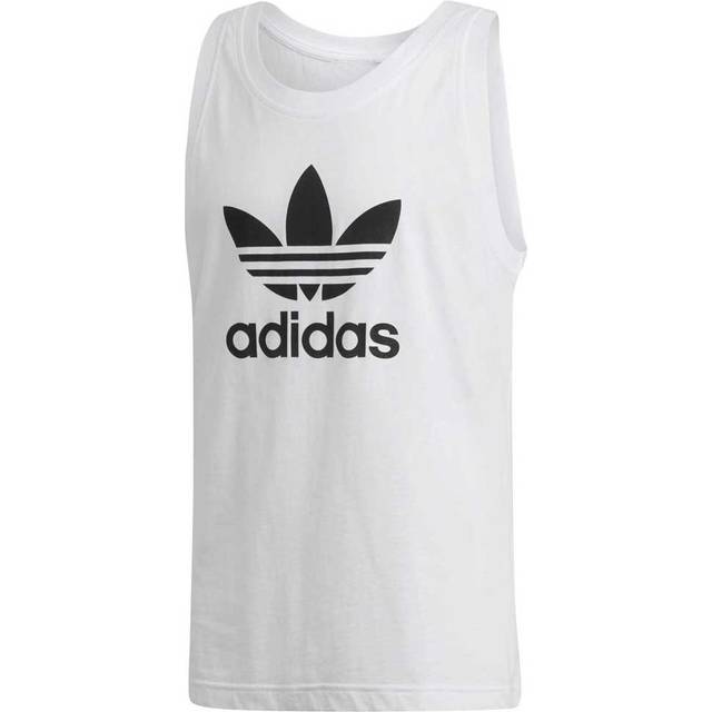 adidas originals Trefoil Logo Sleeve less Sport Vest Men's White DV1508