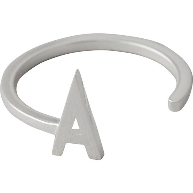 Design Letters Ring Silver A-Z X