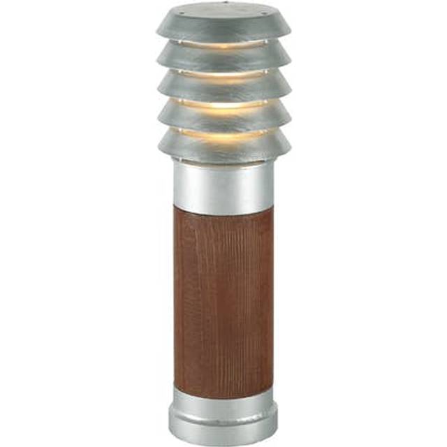 Norlys - Alta Outdoor Bollard Small Wood/Galvanised