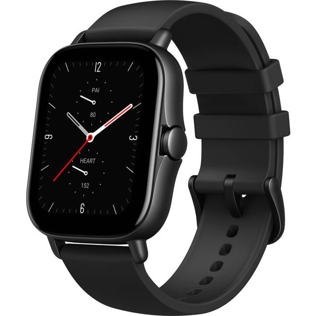 Amazfit GTS 2e Smartwatch sportklocka med 90 sportlägen, 14 dagars batteritid, aktivitets- och hälsospårare med 24 H pulsmätare, sömn, stress och SpO2-skärm, svart