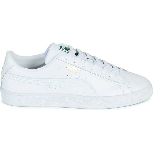 Puma Mens Unisex Basket Classic XXI Trainers - White Leather - Size UK 4