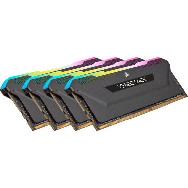 Corsair VENGEANCE RGB PRO SL 32GB (4x8GB) DDR4 3600 (PC4-28800) C18 Desktop Memory – Svart