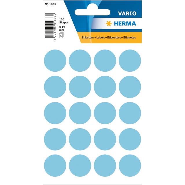 Multi-purpose labels Round Ø19mm 100 pcs Dark green