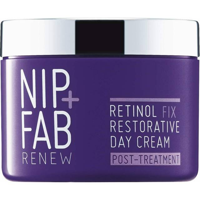 Nip + Fab Retinol Fix Restorative Day Cream Post-Treatment Retinol Face Cream with Hyaluronic Acid and Panthenol and bisabolol, Anti-Aging Daytime