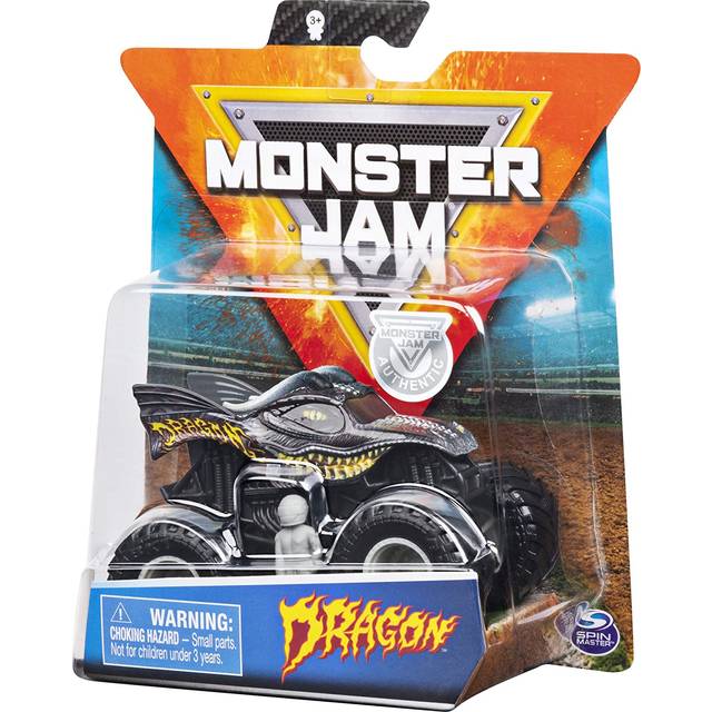 Monster Jam original lastbil med tillbehör i skala 1:64 – Dragon