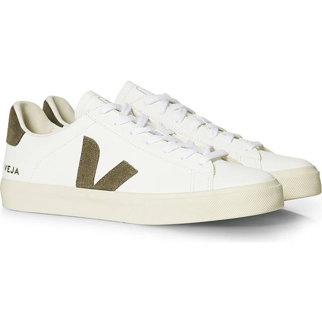 Veja Mens Campo Trainers - White/Green, White/Green, Size 7, Men