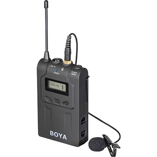 BOYA BY-WM8 PRO UHF Wireless Lavalier Lapel Microphone for iPhone Android DSLR Cameras PC Computer Interview Youtube Streaming - TX8 PRO