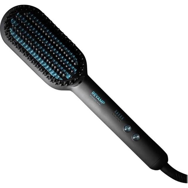 REVAMP Progloss DeepForm Hair Straightening Brush - Black