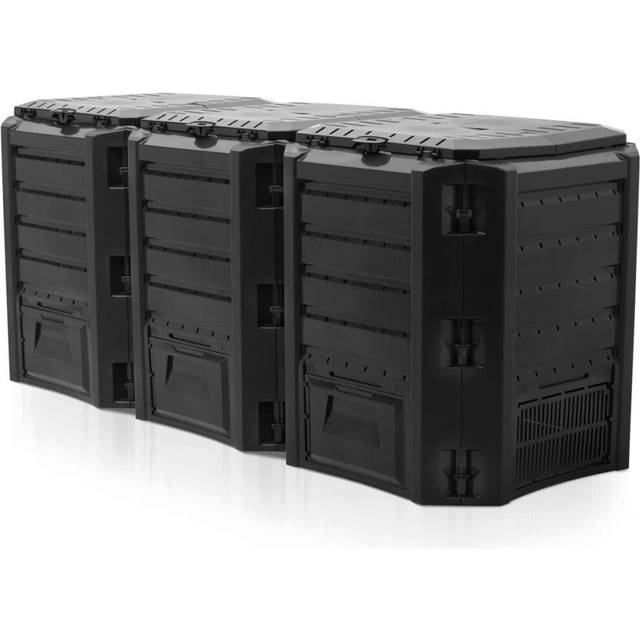 Nature Compost Bin Black 1200 L 6071483, Black