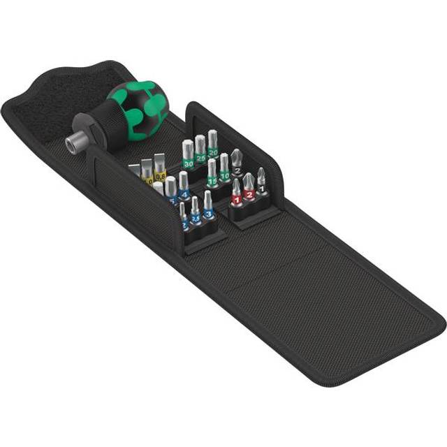 Wera 05057471001 Kraftform Kompakt Stubby 1 Hand Holder and bit Set