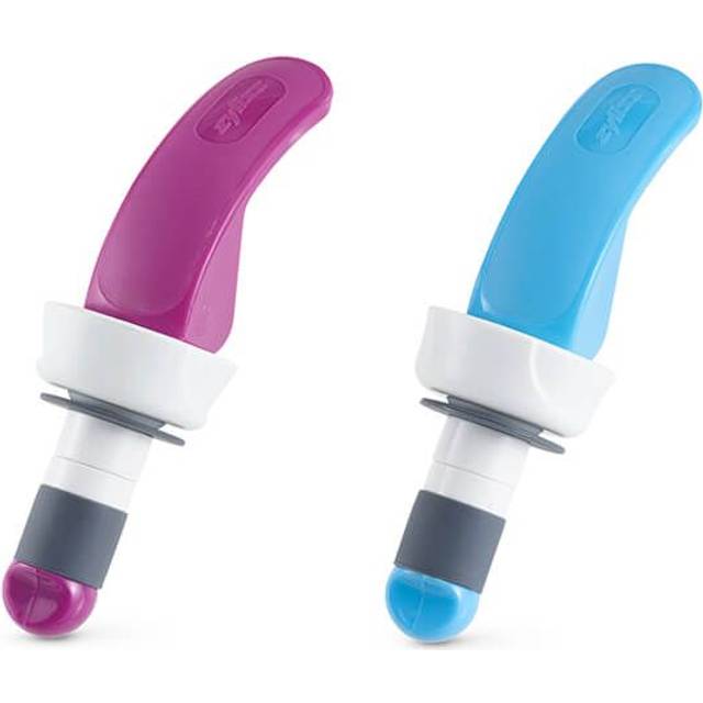 Zyliss Easy Seal Bottle Stoppers - Leak Proof/Lockable Rubber Bung & Long Handle