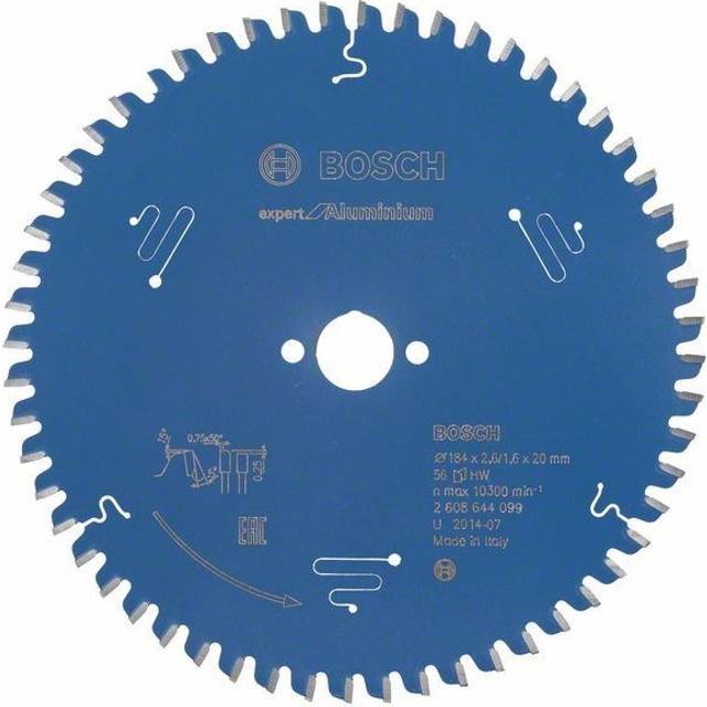 Bosch Expert Aluminium Cutting Saw Blade 184mm 56T 20mm