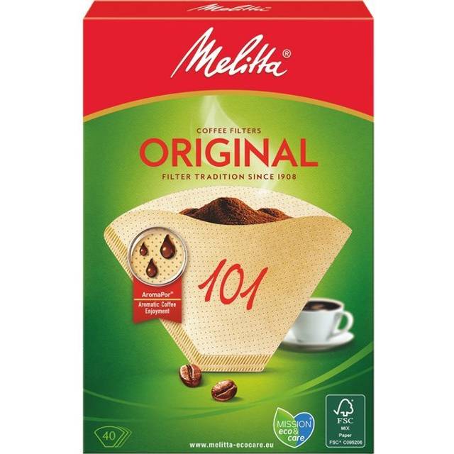 Melitta Kaffefilter 101 oblekta 40-pack
