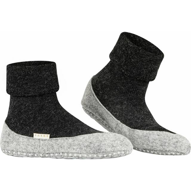 1 Pair Black CosyShoe Slipper House Socks Ladies 4-5 Ladies - Falke