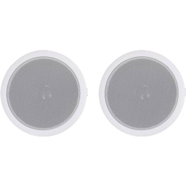 vidaXL Built-in Wall and Ceiling Speakers 2 pcs 120 W - White