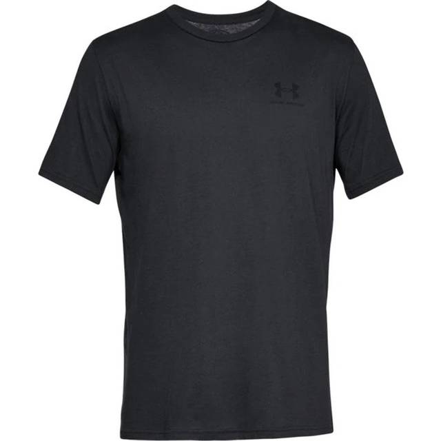 Under Armour Men's Sportstyle Left Chest Short Sleeve Shirt - Black