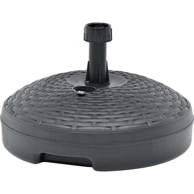 vidaXL Umbrella Base Sand/Water Filled 20 L Anthracite Plastic Rattan