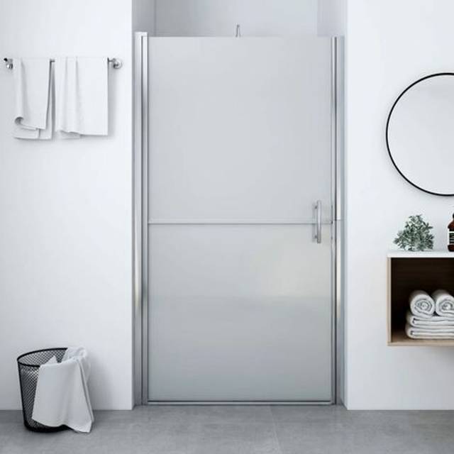 Vidaxl Shower Door Frost Tempered Glass 81X195 Cm, Clear